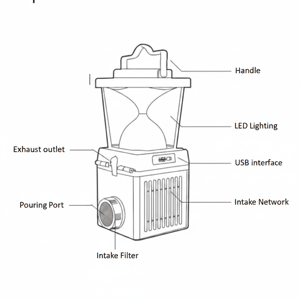 Hopen Eco-friendly saltwater lamp no battery no charging required