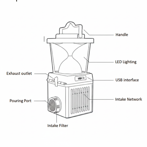 Hopen Eco-friendly saltwater lamp no battery no charging required