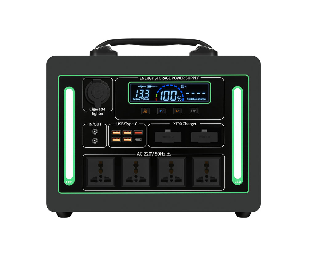 Portable Energy Storage Power Supply Station 1200W 1152Wh LiFePO4