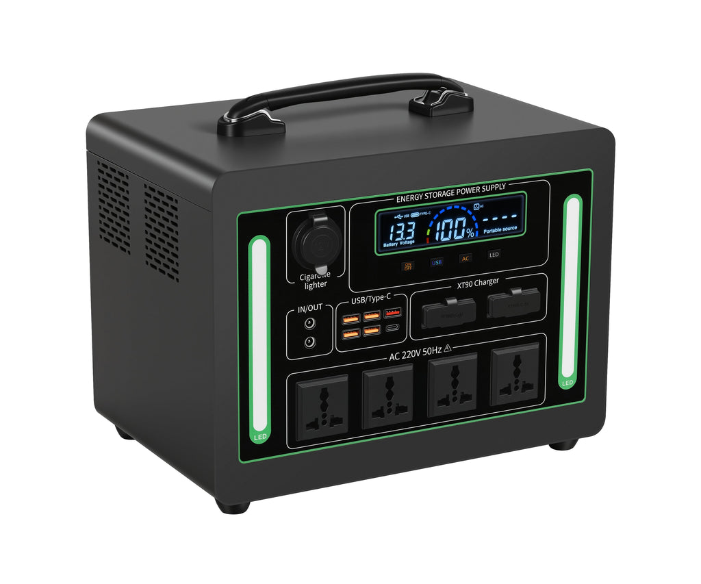 HOPEN Portable Energy Storage Power Supply - Side Angle View