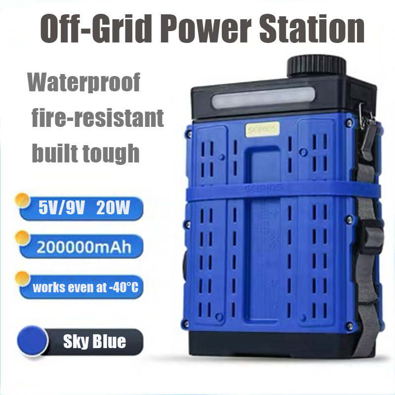 HOPEN Salt Water Powered Outdoor Power Bank – LED Light & Device Charging