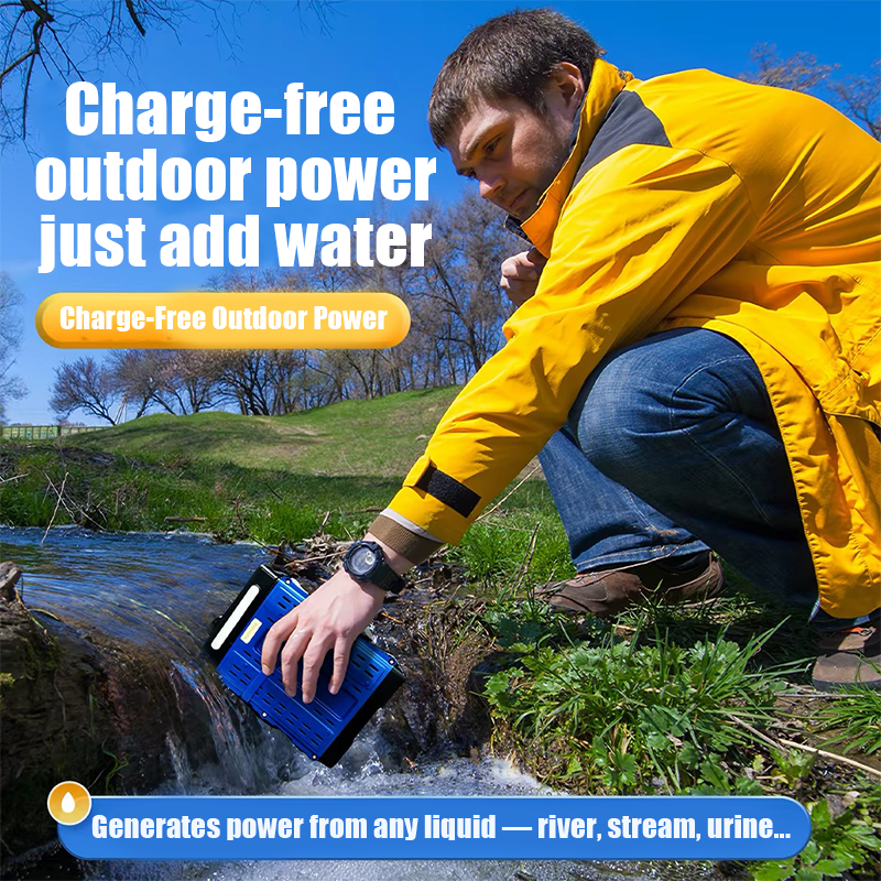 HOPEN Salt Water Powered Outdoor Power Bank – LED Light & Device Charging