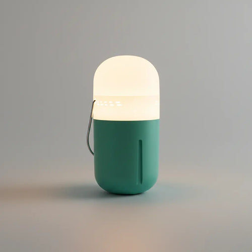 Hopen Saltwater powered lamp glowing in dark emergency lighting
