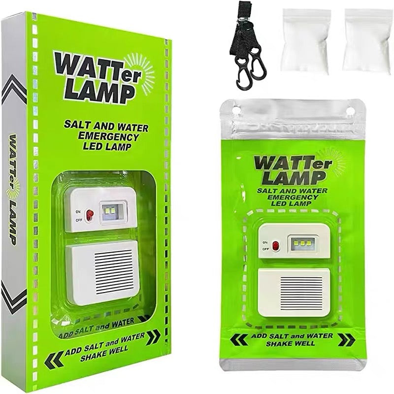 Hopen Hydro Saltwater Powered Emergency Pouch Lantern – Water-Activated Flexible Survival Light Bag for Camping, Off-Grid – Battery-Free