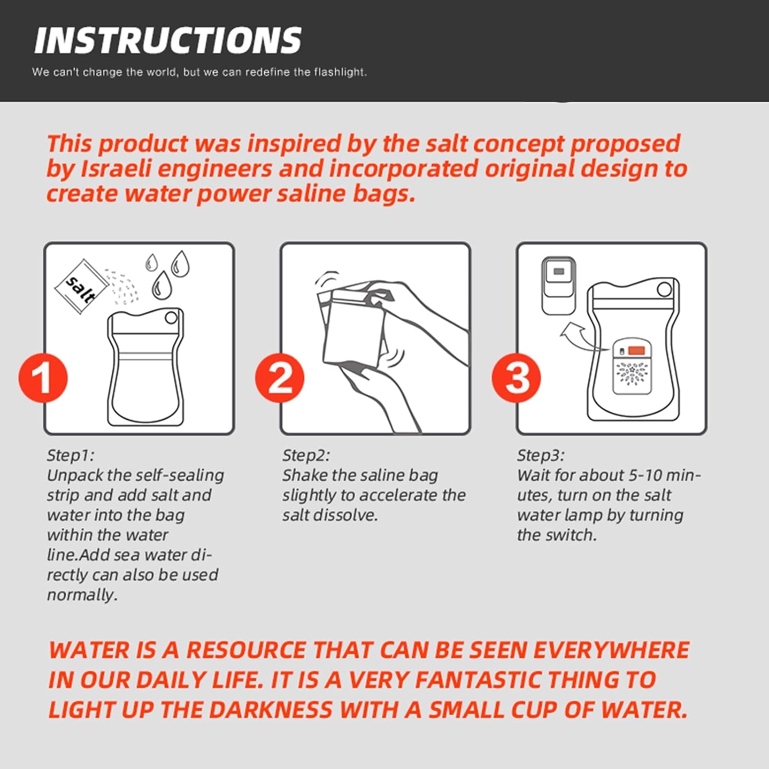 Hopen Hydro Salzwasserlampe (Tasche) – Tragbar & Langlebig